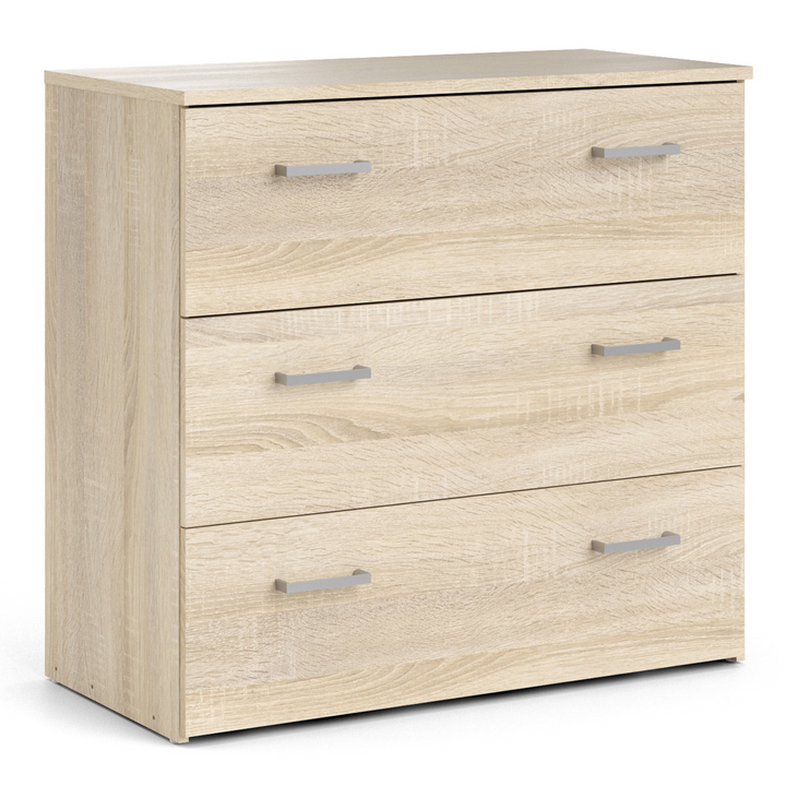 Longton Chest of 3 Drawers in Oak | Chest of Drawers | Drawers 