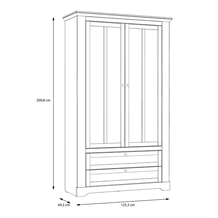 Darwen Display Cabinet in Snowy Oak/Oak Nelson | Dining Cabinet | Dining Cabinets