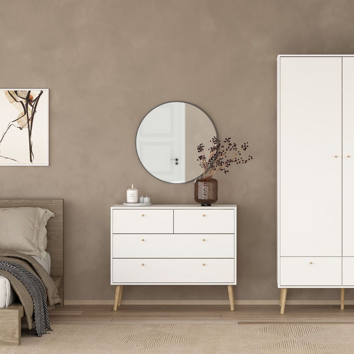 Darlaston Chest 2 + 2 Drawers White | Chest of Drawers | Drawers 