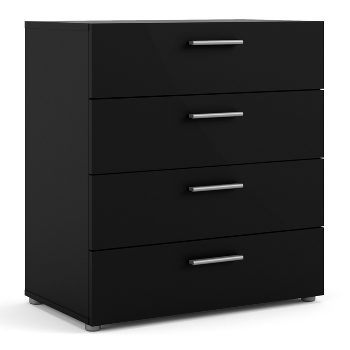 Ende Chest of 4 Drawers in Black | Chest of Drawers | Drawers 