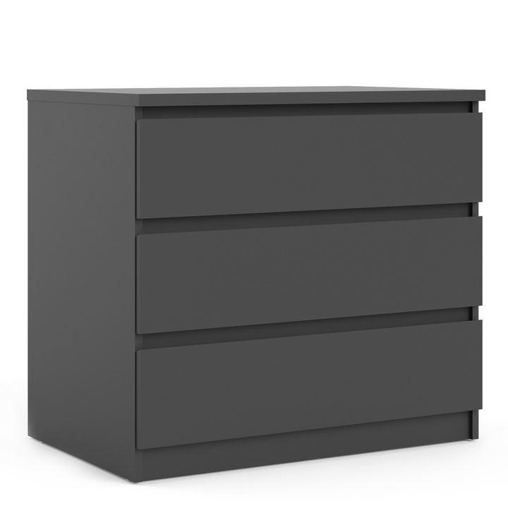 Brook Chest of 3 Drawers in Black Matt | Chest of Drawers | Drawers 