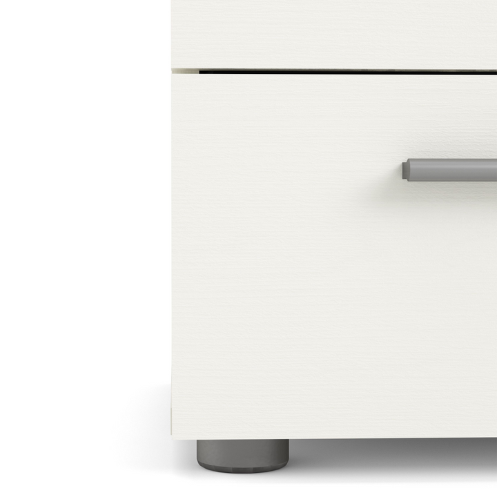 Ende Bedside 2 Drawers in White Woodgrain | Bedside Cabinet | Bedside Cabinets | Bedroom Cabinet