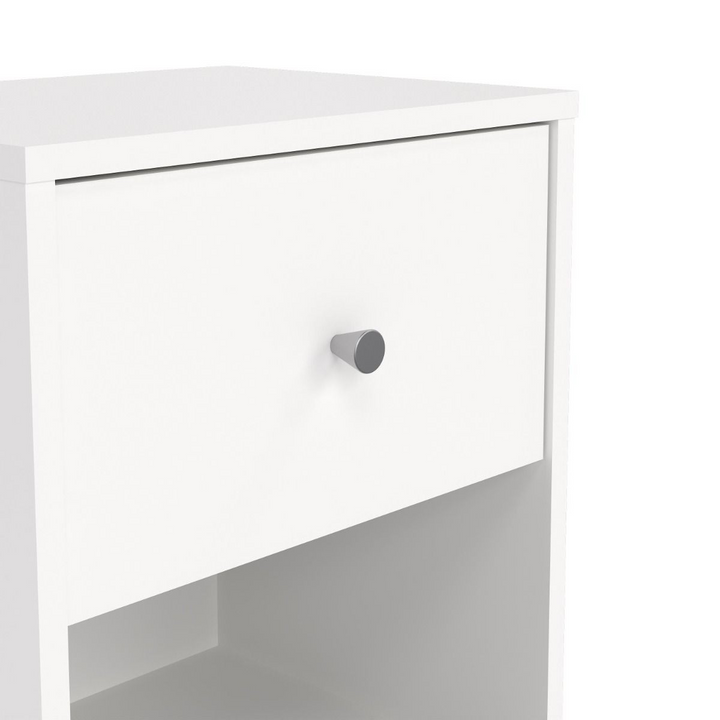 Shenley Bedside 1 Drawer in White | Bedside Cabinet | Bedside Cabinets | Bedroom Cabinet