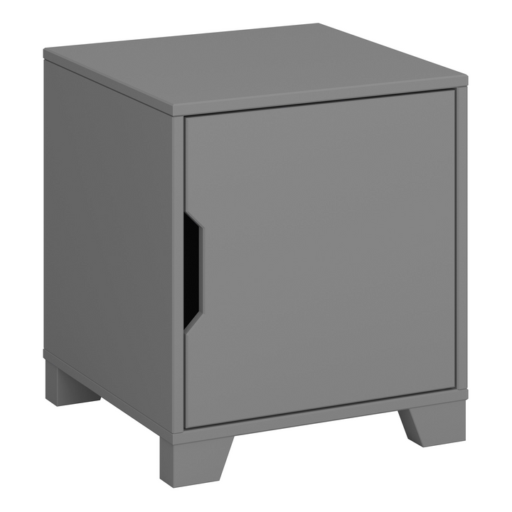 Auckland Bedside Table 1 Door in Folkestone Grey | Bedside Cabinet | Bedside Cabinets | Bedroom Cabinet