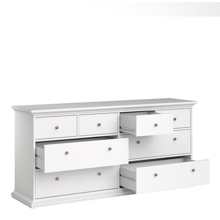 Solihull Chest of 8 Drawers in White | Chest of Drawers | Drawers 