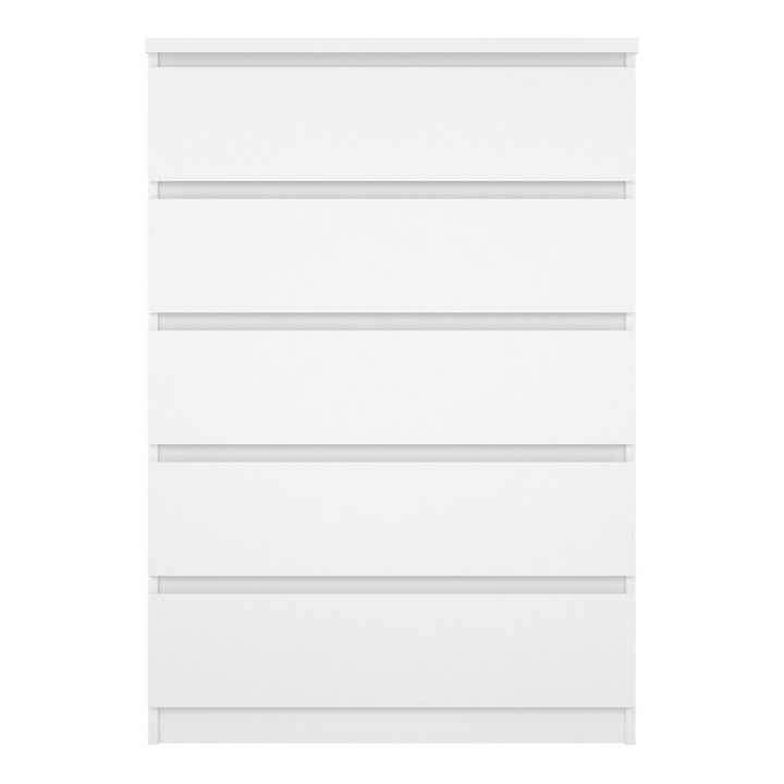 Brook Chest of 5 Drawers in White High Gloss | Chest of Drawers | Drawers 