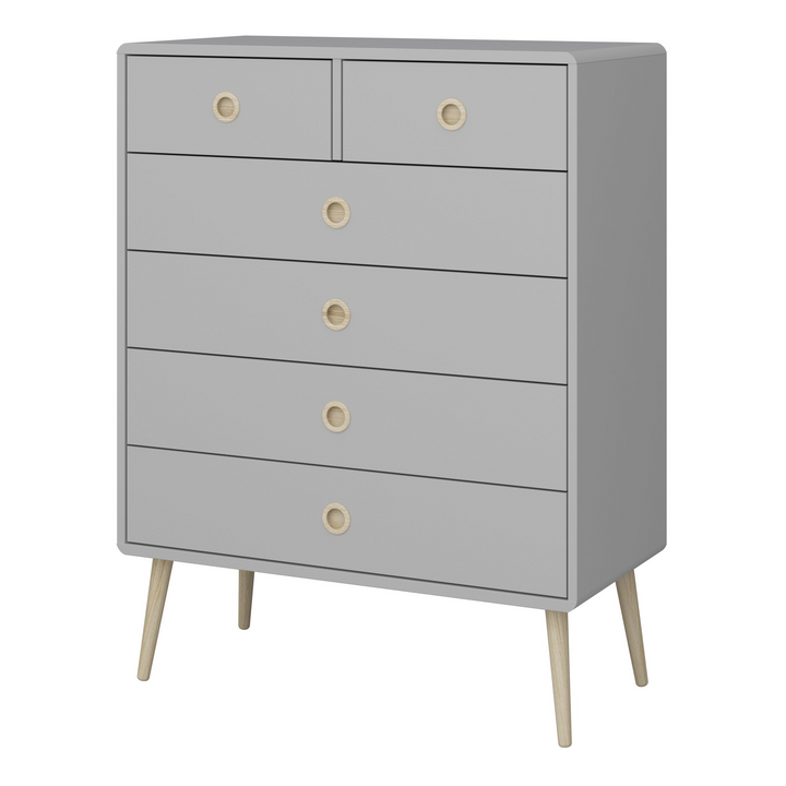 Hanwell 2+4 Chest of Drawers in Grey | Chest of Drawers | Drawers 