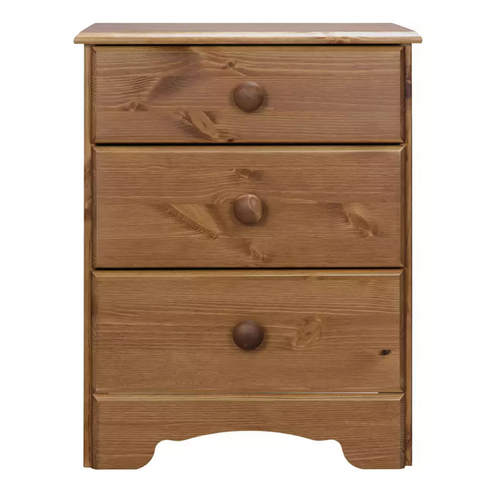 Bishop Bedside Table 3 Drawers in Cherry | Bedside Cabinet | Bedside Cabinets | Bedroom Cabinet