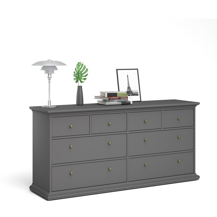 Solihull Chest of 8 Drawers in Matt Grey | Chest of Drawers | Drawers 