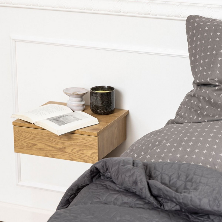 Airdrie Square Bedside Table with 1 Drawer | Bedside Cabinet | Bedside Cabinets | Bedroom Cabinet