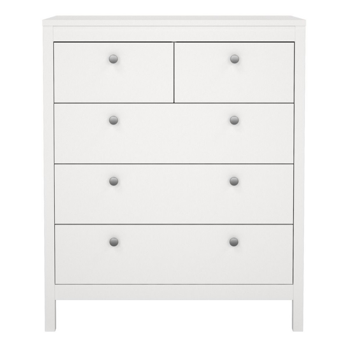 Hindley Chest 3+2 Drawers in White | Chest of Drawers | Drawers 