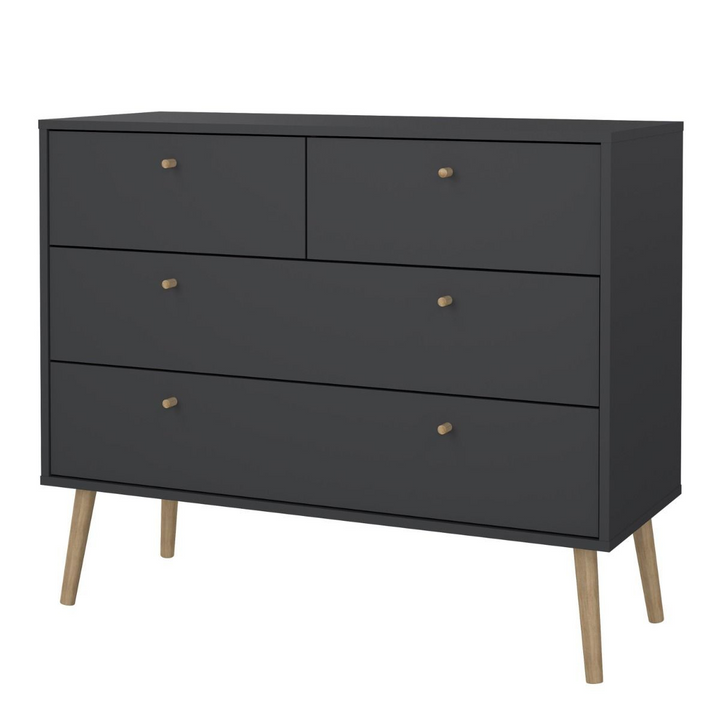 Darlaston Chest 2 + 2 Drawers Dark Grey | Chest of Drawers | Drawers 