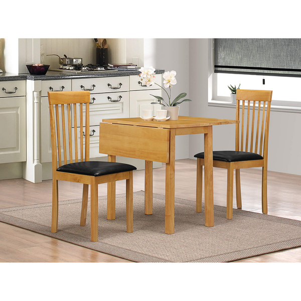 Barri Dropleaf Dining Chairs Oak (Pack of 2) | Dining Chair |  Wooden Dining Chair