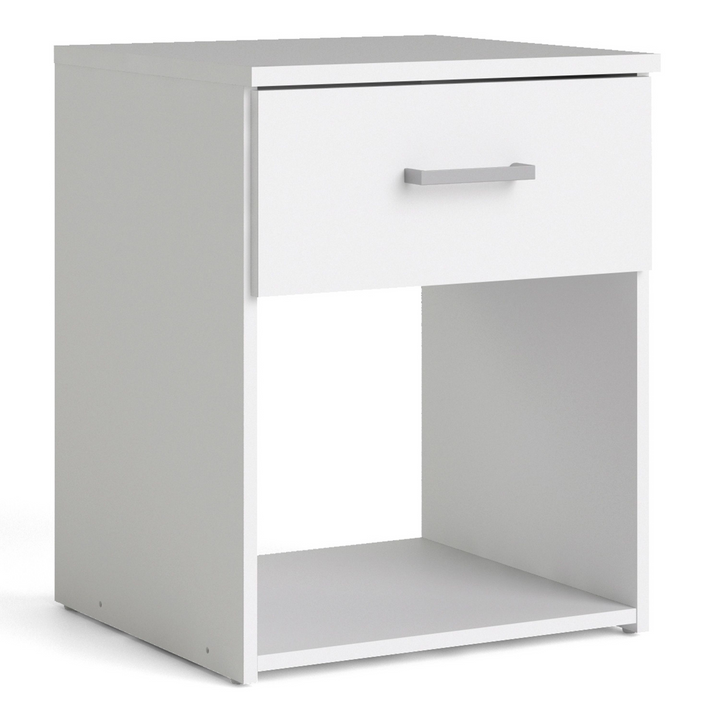 Longton Bedside 1 Drawer in White | Bedside Cabinet | Bedside Cabinets | Bedroom Cabinet