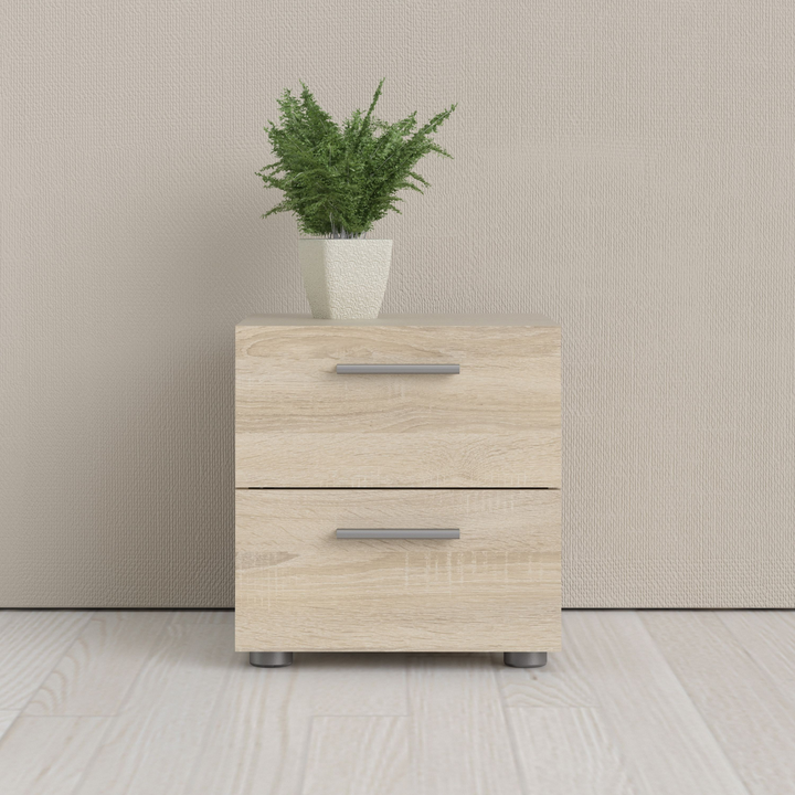 Ende Bedside 2 Drawers in Oak | Bedside Cabinet | Bedside Cabinets | Bedroom Cabinet