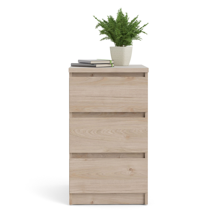 Brook Bedside 3 Drawers in Jackson Hickory Oak | Bedside Cabinet | Bedside Cabinets | Bedroom Cabinet