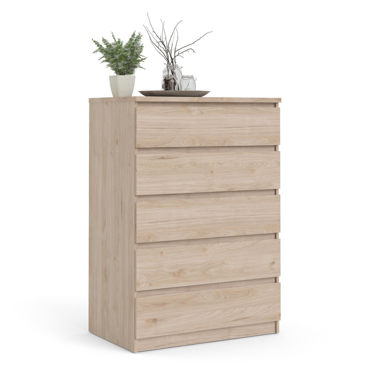 Brook Chest of 5 Drawers in Jackson Hickory Oak | Chest of Drawers | Drawers 