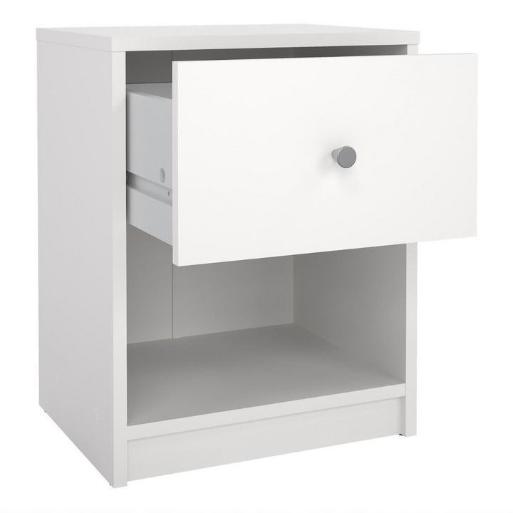 Shenley Bedside 1 Drawer in White | Bedside Cabinet | Bedside Cabinets | Bedroom Cabinet