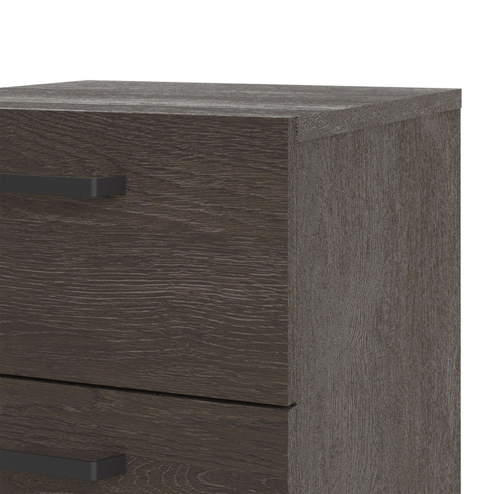 Longbridge Nightstand 2 Drawers in Rovere Gessato Dark Oak | Bedside Cabinet | Bedside Cabinets | Bedroom Cabinet