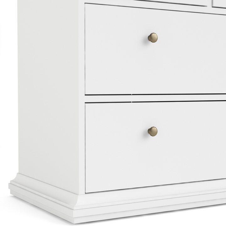 Solihull Chest of 4 Drawers in White and Oak | Chest of Drawers | Drawers 