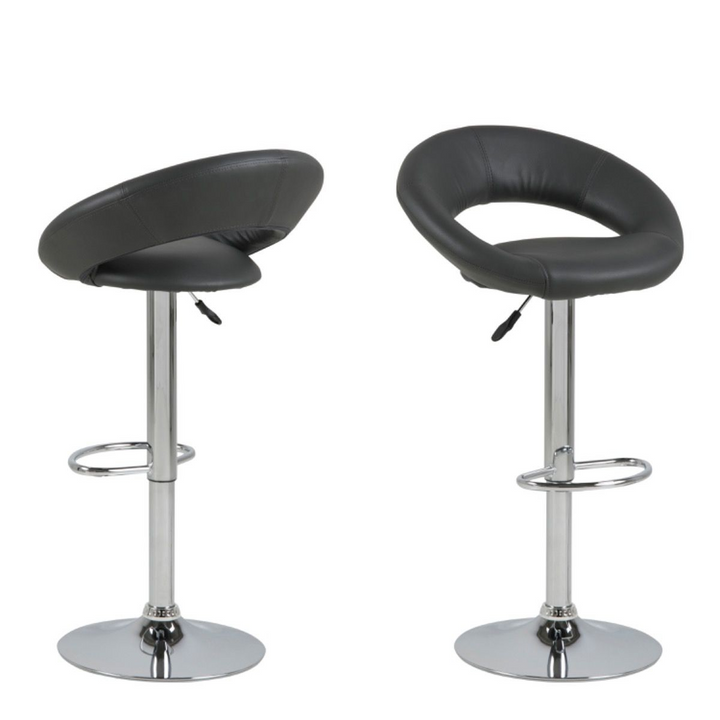 Walkden Black Swivel Bar Stool with Open Back | Bar Stools | Counter Stools | Bar & Counter Stools