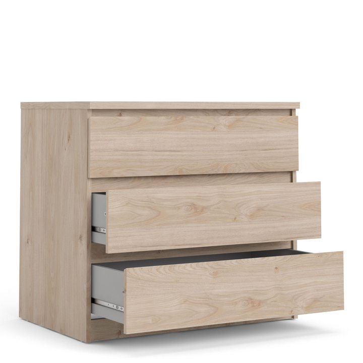 Brook Chest of 3 Drawers in Jackson Hickory Oak | Chest of Drawers | Drawers 