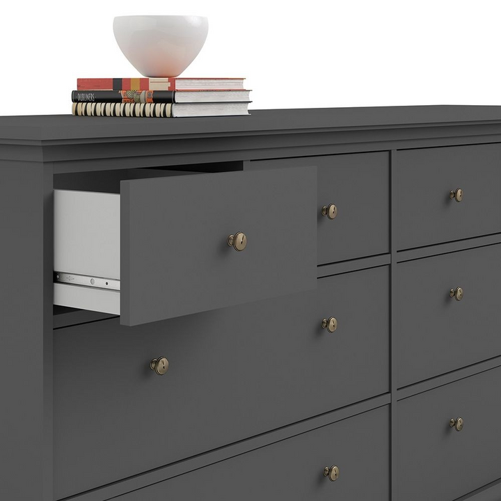 Solihull Chest of 8 Drawers in Matt Grey | Chest of Drawers | Drawers 