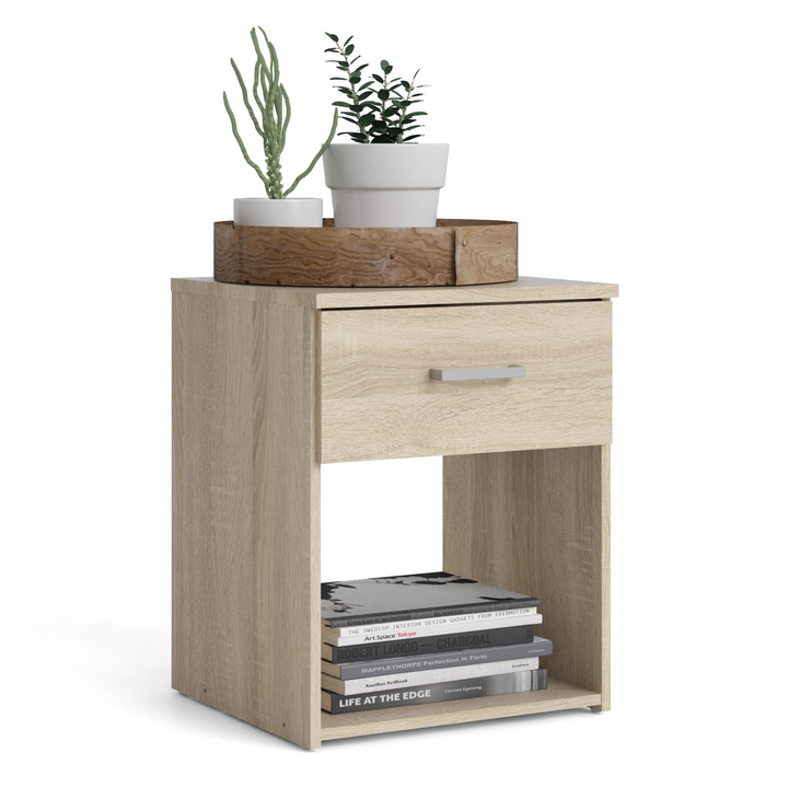 Longton Bedside 1 Drawer in Oak | Bedside Cabinet | Bedside Cabinets | Bedroom Cabinet