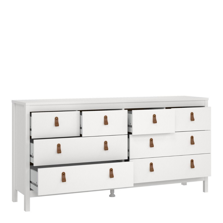 Droitwich Double Dresser 4+4 Drawers in White | Chest of Drawers | Drawers 