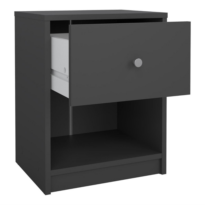 Shenley Bedside 1 Drawer in Grey | Bedside Cabinet | Bedside Cabinets | Bedroom Cabinet