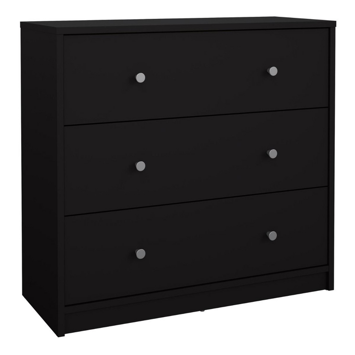 Shenley Chest of 3 Drawers in Black | Chest of Drawers | Drawers 