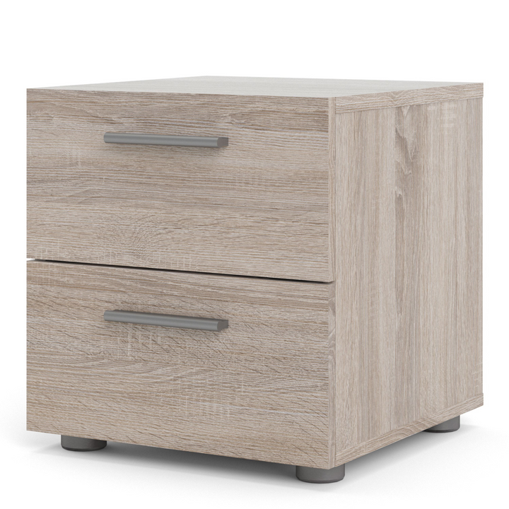 Ende Bedside 2 Drawers in Truffle Oak | Bedside Cabinet | Bedside Cabinets | Bedroom Cabinet