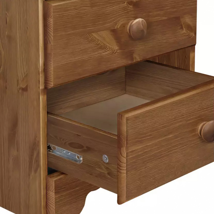 Bishop Bedside Table 3 Drawers in Cherry | Bedside Cabinet | Bedside Cabinets | Bedroom Cabinet