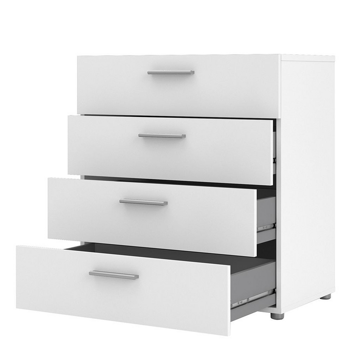 Ende Chest of 4 Drawers in White | Chest of Drawers | Drawers 