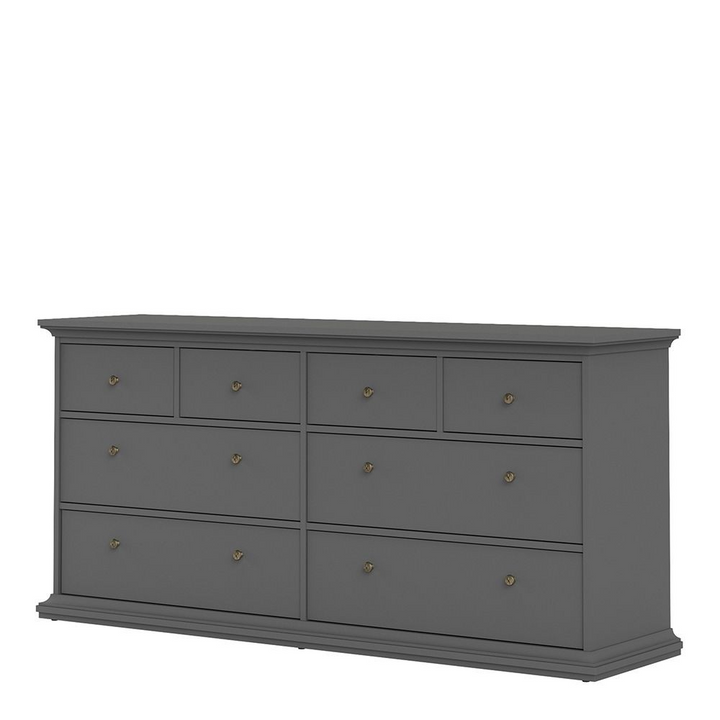 Solihull Chest of 8 Drawers in Matt Grey | Chest of Drawers | Drawers 