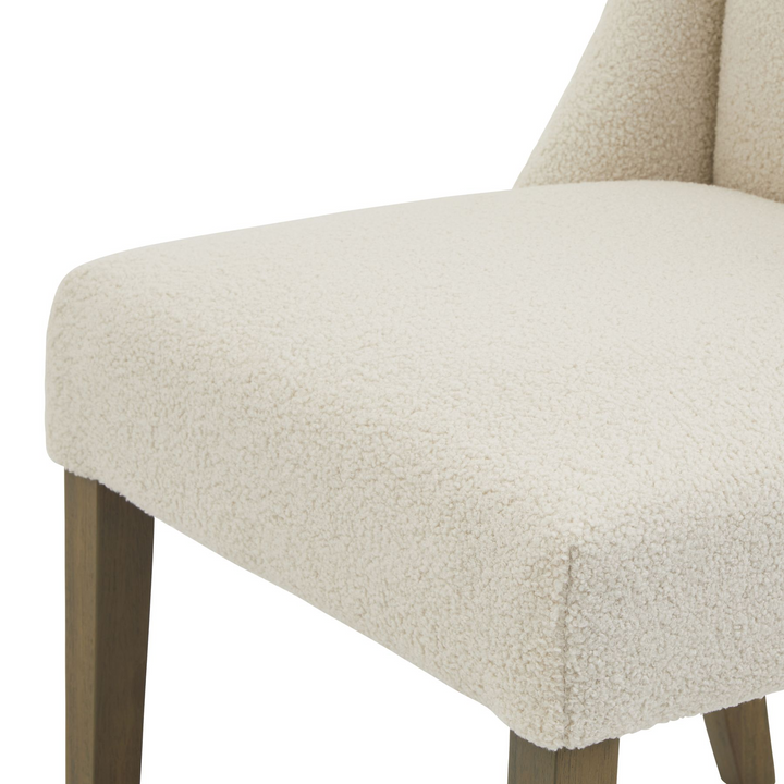 Peterhead Bouclé Dining Chair | Dining Chair | Fabric Dining Chair | Wooden Dining Chair