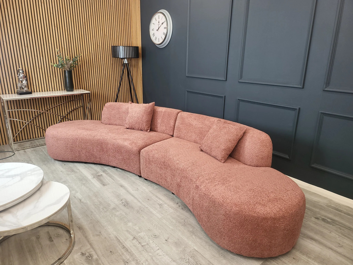 Miami Curved Cinema Boucle Sofa| Three Seater Sofa | 3 Seater Sofa | Two Seater Sofa | 2 Seater Sofa | Sofas