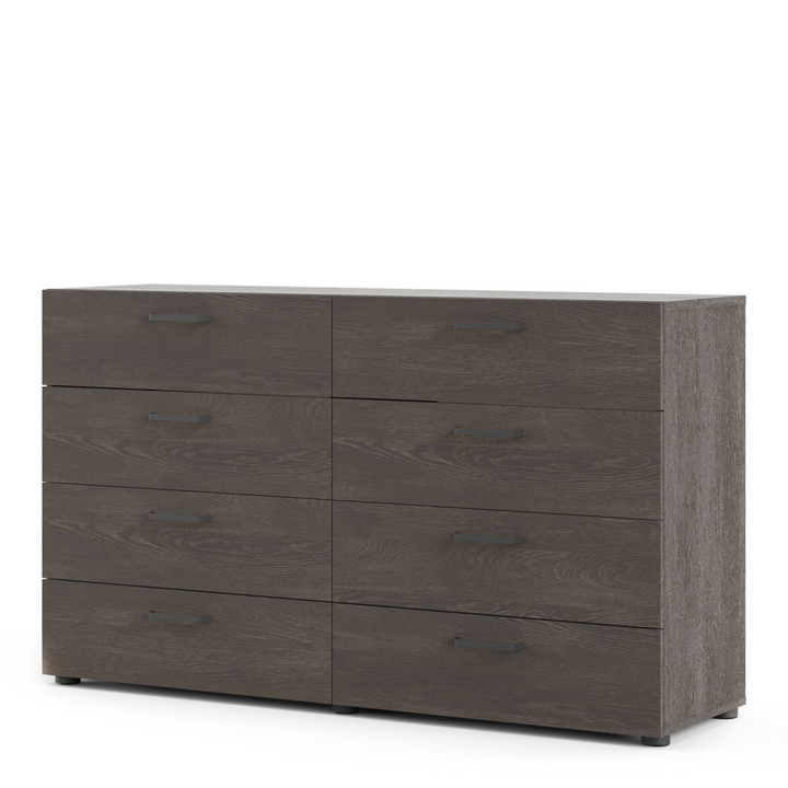 Newtownards Double Dresser 8 Drawers in Rovere Gessato Dark Oak | Chest of Drawers | Drawers 