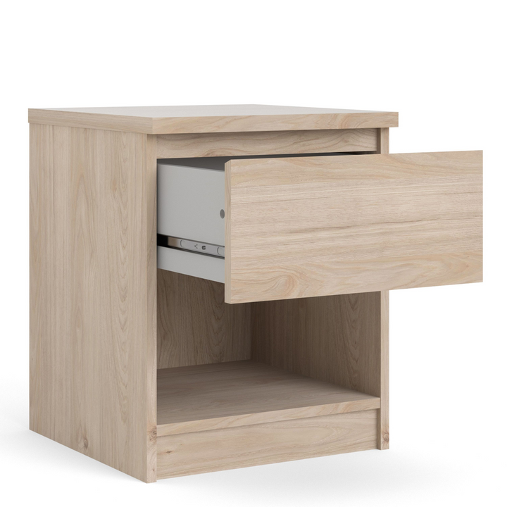 Brook Bedside 1 Drawer 1 Shelf in Jackson Hickory Oak | Bedside Cabinet | Bedside Cabinets | Bedroom Cabinet