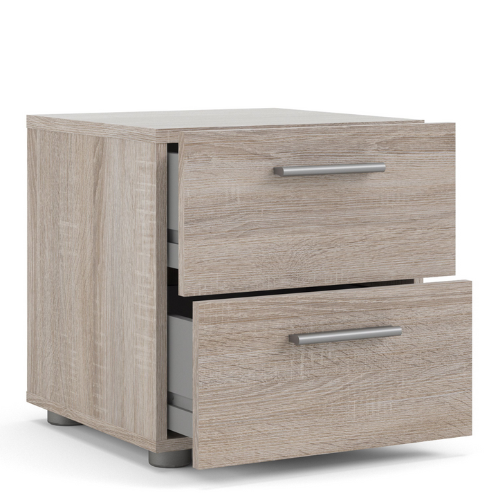 Ende Bedside 2 Drawers in Truffle Oak | Bedside Cabinet | Bedside Cabinets | Bedroom Cabinet