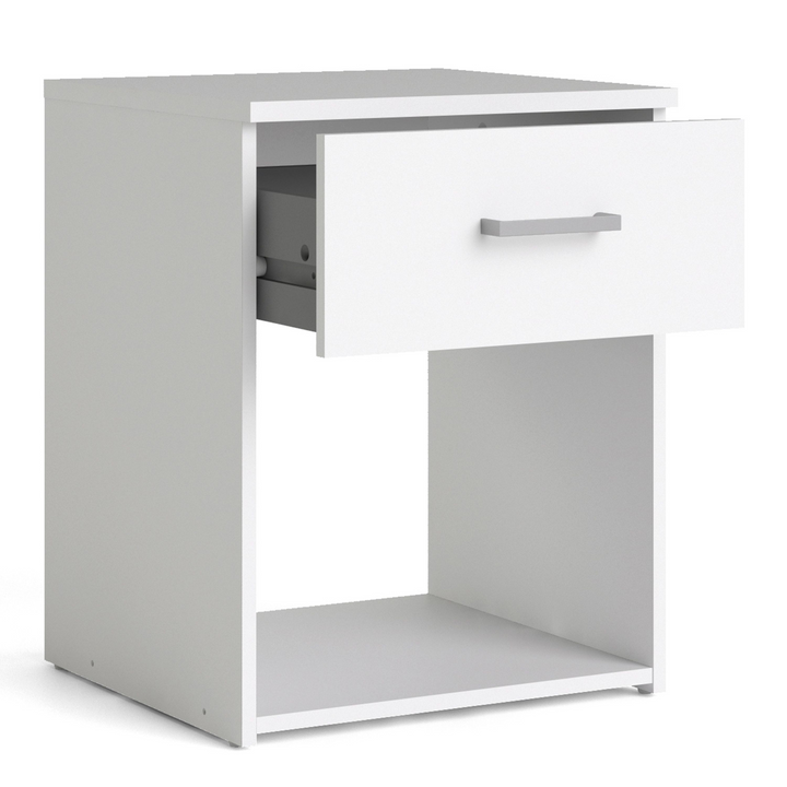 Longton Bedside 1 Drawer in White | Bedside Cabinet | Bedside Cabinets | Bedroom Cabinet