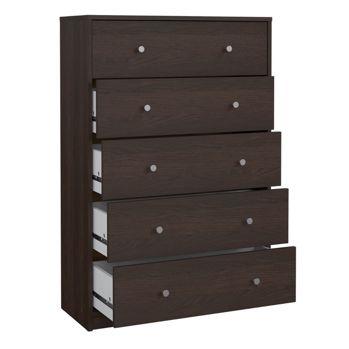 Shenley Chest of 5 Drawers in Coffee | Chest of Drawers | Drawers 