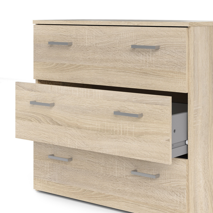 Longton Chest of 3 Drawers in Oak | Chest of Drawers | Drawers 