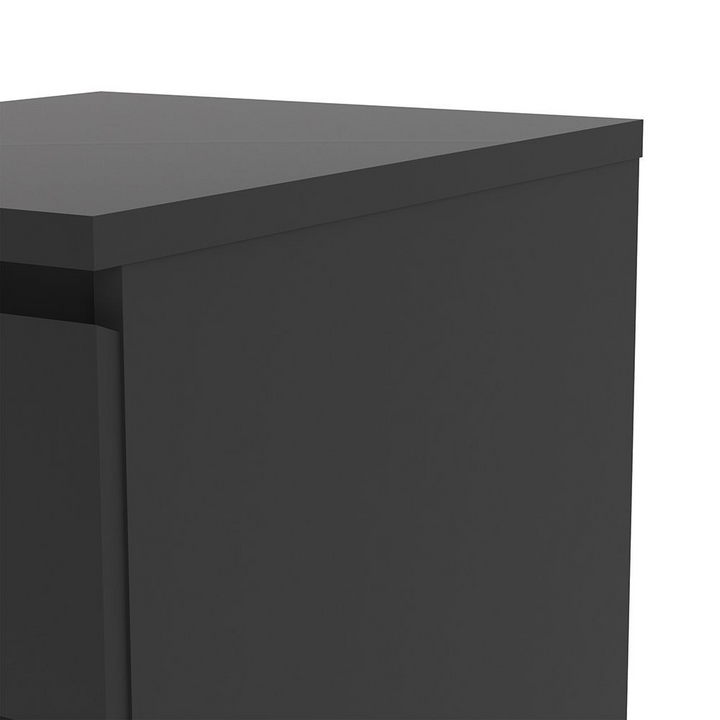 Brook Bedside 3 Drawers in Black Matt | Bedside Cabinet | Bedside Cabinets | Bedroom Cabinet