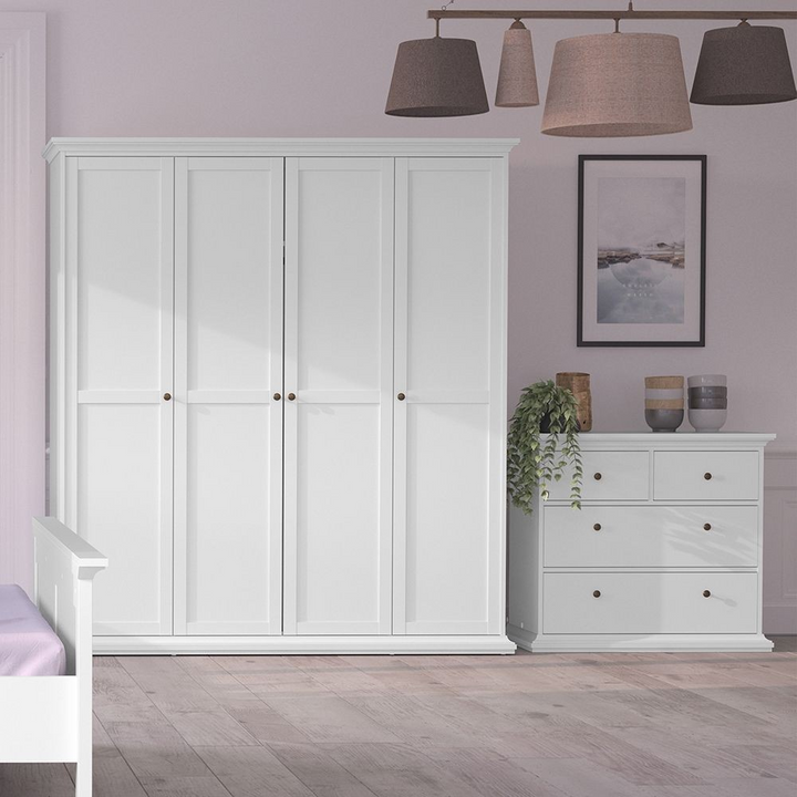 Solihull Chest of 4 Drawers in White | Chest of Drawers | Drawers 