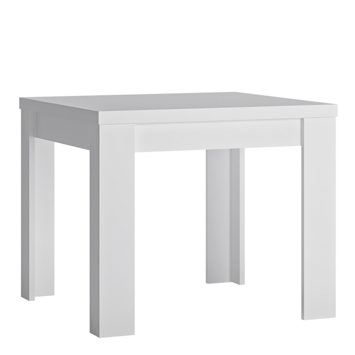 Earley Small Extending Dining Table 90-180cm in White and High Gloss | Dining Table