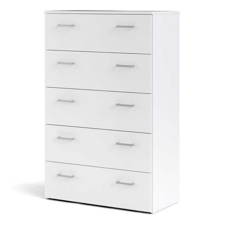 Longton Chest of 5 Drawers in White | Chest of Drawers | Drawers 