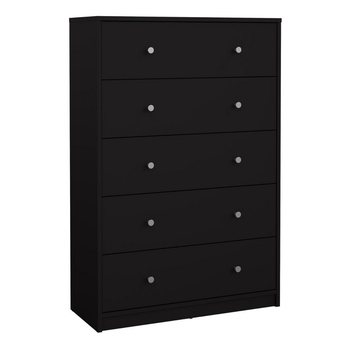 Shenley Chest of 5 Drawers in Black | Chest of Drawers | Drawers 