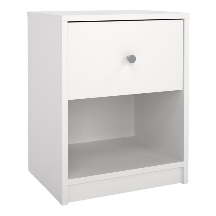 Shenley Bedside 1 Drawer in White | Bedside Cabinet | Bedside Cabinets | Bedroom Cabinet