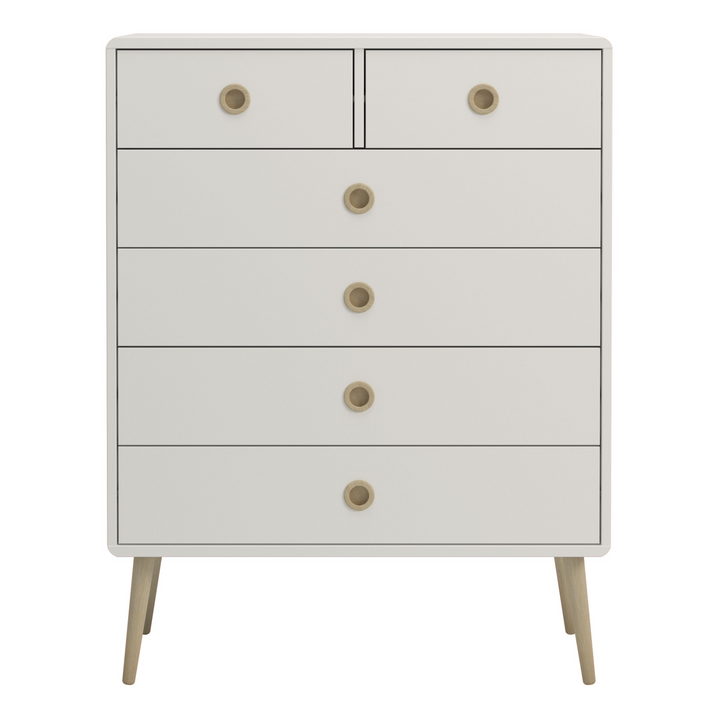 Hanwell 2+4 Chest in Off White | Chest of Drawers | Drawers 